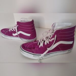 Magenta Vans Hi-tops SZ Women's 9.5